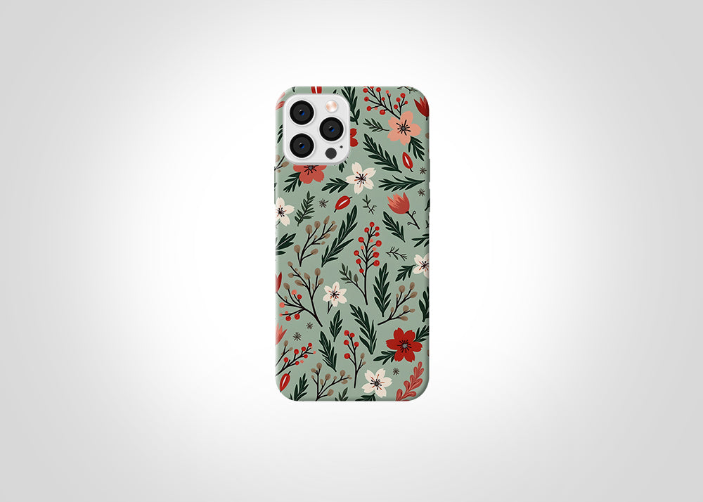 Green Floral Case