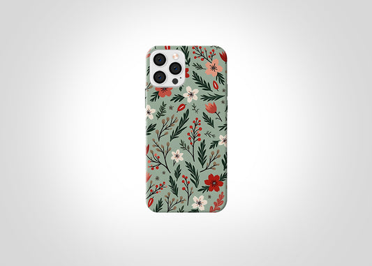 Green Floral Case