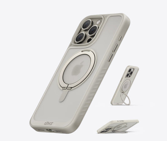 Magnetic Case with Magnetic Invisible Stand – Titanium